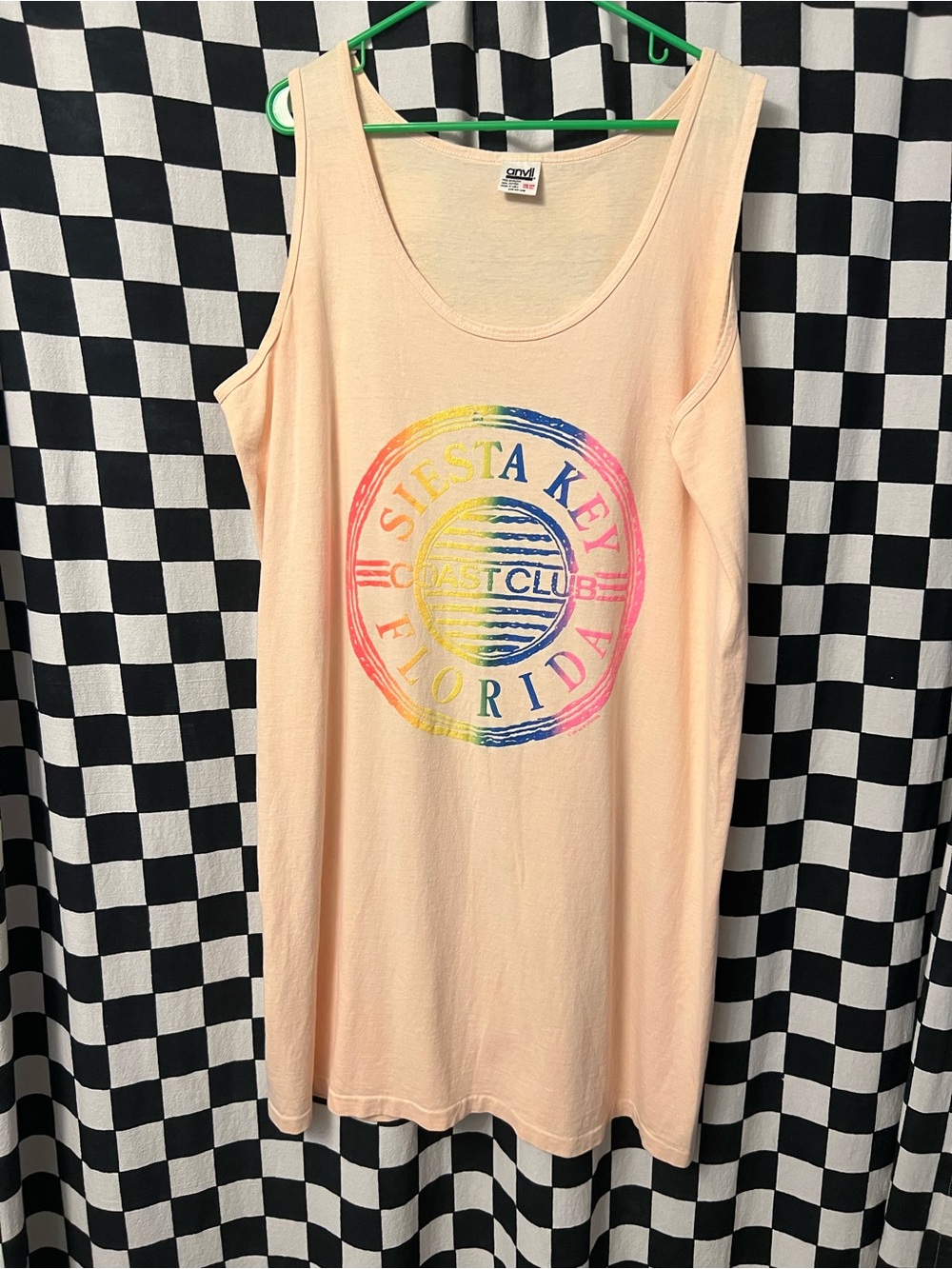 Vintage Florida Beach Tank Top Dress